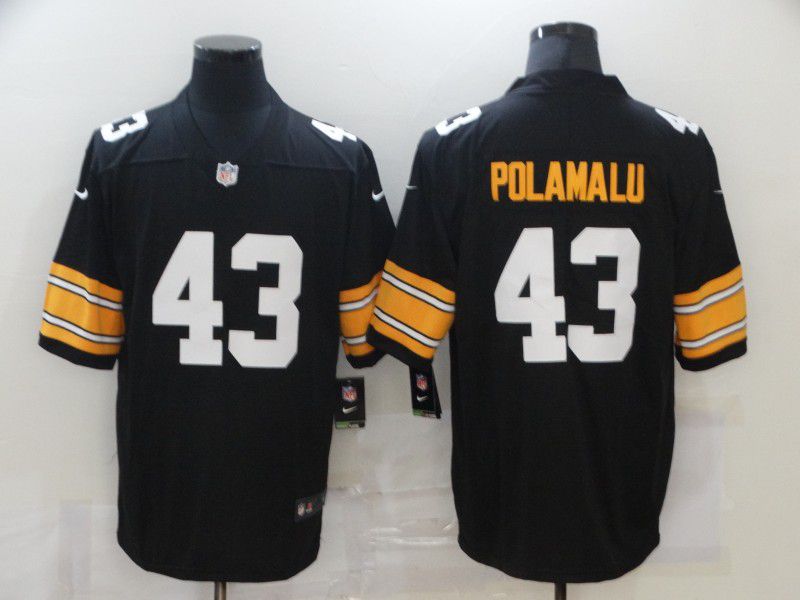 Men Pittsburgh Steelers #43 Polamalu Black Nike Vapor Untouchable Limited 2020 NFL Nike Jerseys->houston texans->NFL Jersey